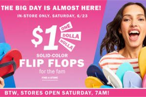 Old Navy Canada $1 Flip Flop Sale