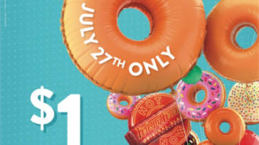 Krispy Kreme: 1 Dozen Original Glazed Doughnuts for ONLY $1